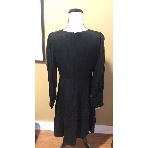 Hatch maternity black crinkle cupro Hazel dress - Picture 5 of 7